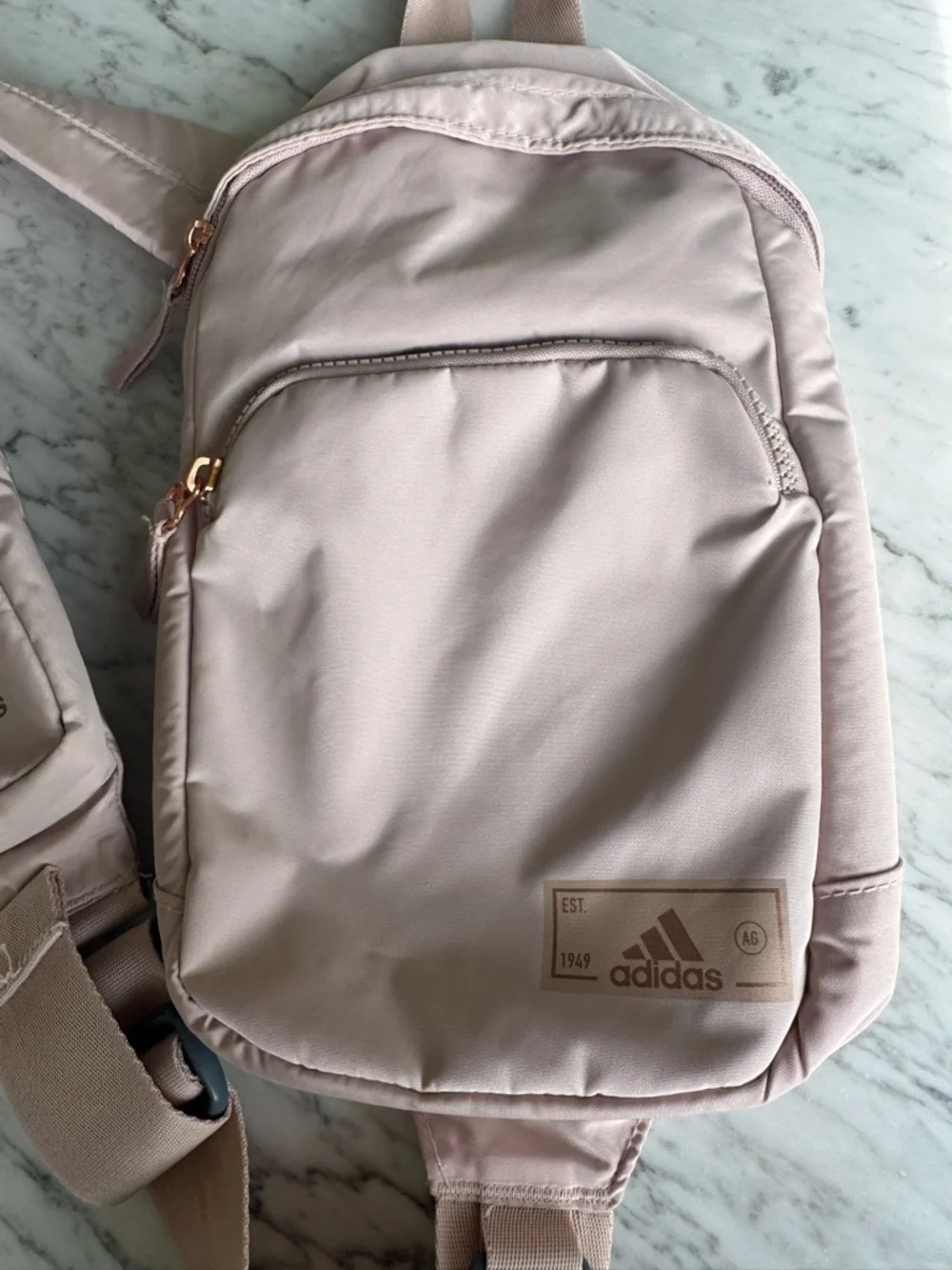 adidas Light pale pink Crossbody Sling Pack - Picture 3 of 9